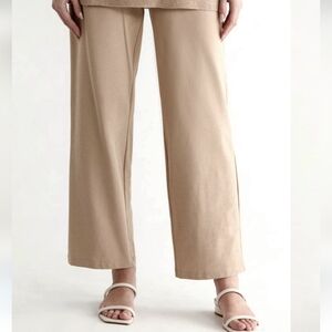 Eileen Fisher Straight Pants‎ Khaki Brown Women's Medium Petite NWT